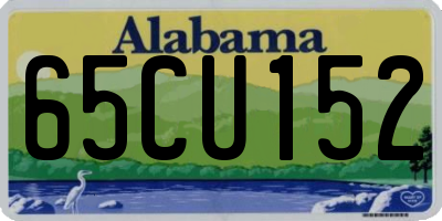 AL license plate 65CU152