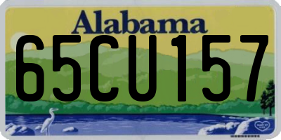 AL license plate 65CU157