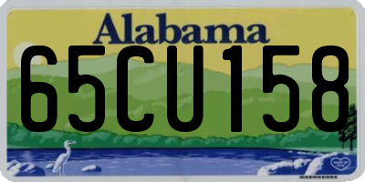 AL license plate 65CU158