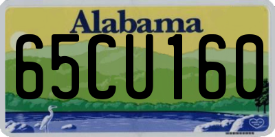 AL license plate 65CU160