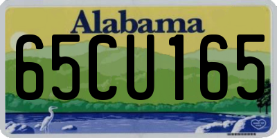 AL license plate 65CU165