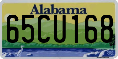 AL license plate 65CU168