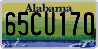 AL license plate 65CU170