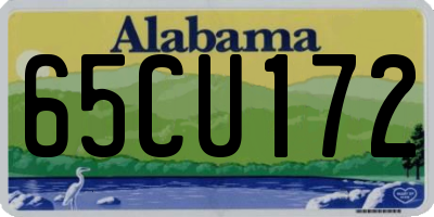 AL license plate 65CU172