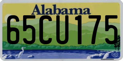 AL license plate 65CU175