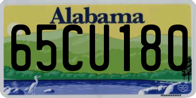 AL license plate 65CU180