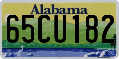 AL license plate 65CU182