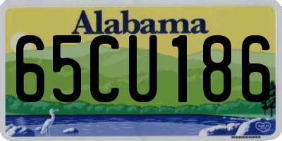 AL license plate 65CU186