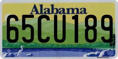 AL license plate 65CU189