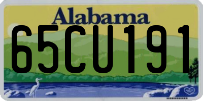 AL license plate 65CU191