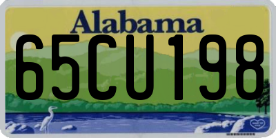 AL license plate 65CU198