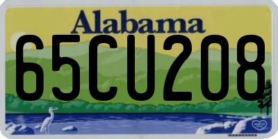 AL license plate 65CU208