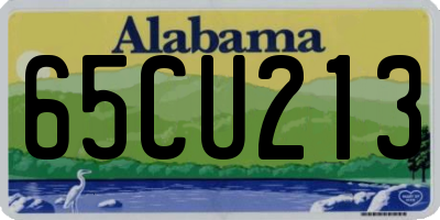 AL license plate 65CU213