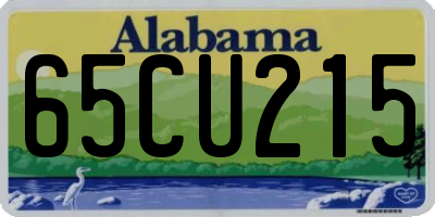 AL license plate 65CU215