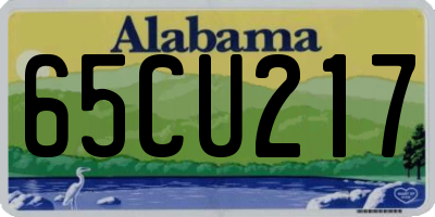 AL license plate 65CU217