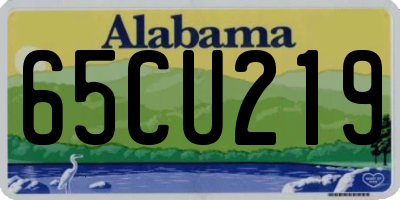 AL license plate 65CU219