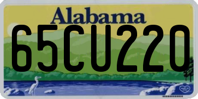 AL license plate 65CU220