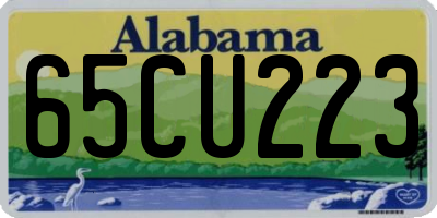 AL license plate 65CU223