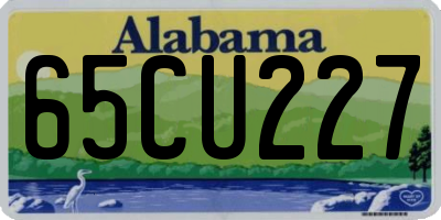 AL license plate 65CU227