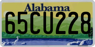 AL license plate 65CU228