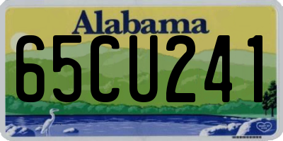 AL license plate 65CU241