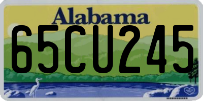 AL license plate 65CU245