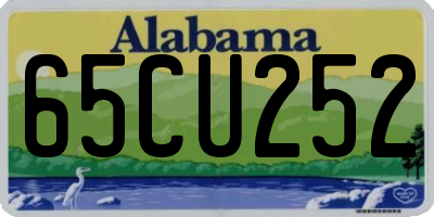 AL license plate 65CU252