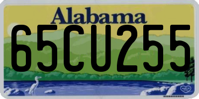 AL license plate 65CU255