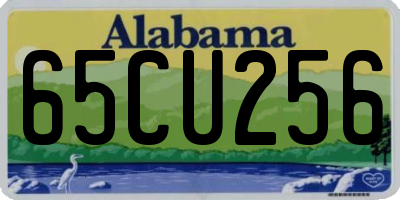 AL license plate 65CU256