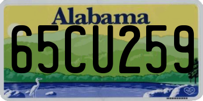 AL license plate 65CU259