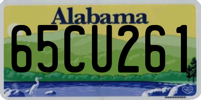 AL license plate 65CU261