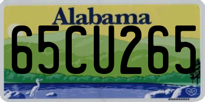 AL license plate 65CU265