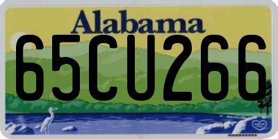 AL license plate 65CU266