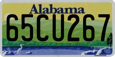 AL license plate 65CU267
