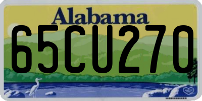 AL license plate 65CU270