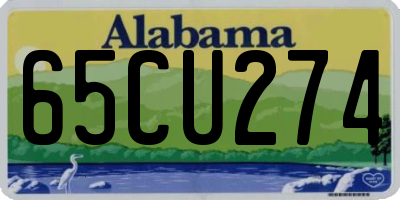 AL license plate 65CU274