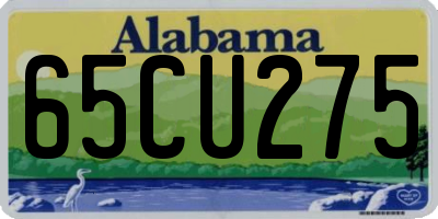 AL license plate 65CU275