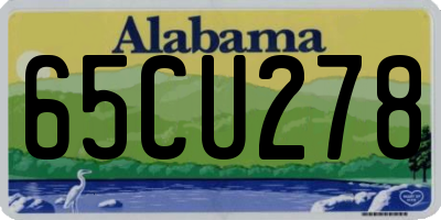 AL license plate 65CU278