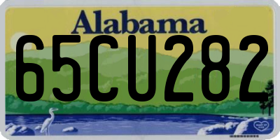 AL license plate 65CU282