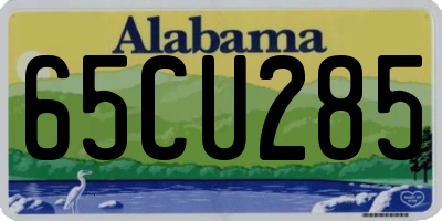 AL license plate 65CU285