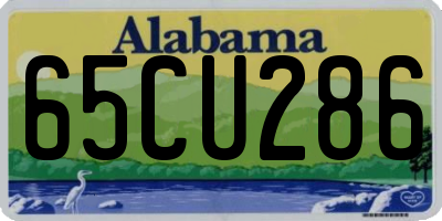 AL license plate 65CU286