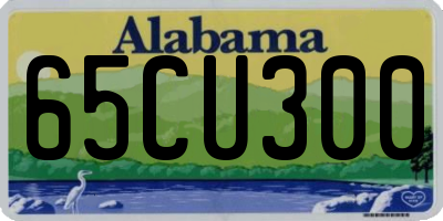 AL license plate 65CU300