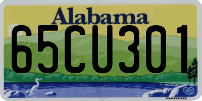 AL license plate 65CU301