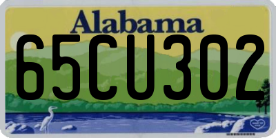 AL license plate 65CU302