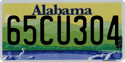 AL license plate 65CU304