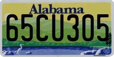 AL license plate 65CU305