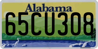 AL license plate 65CU308