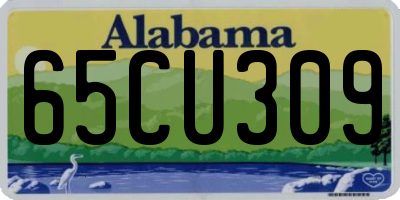 AL license plate 65CU309
