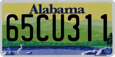 AL license plate 65CU311