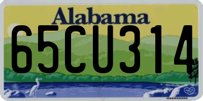 AL license plate 65CU314